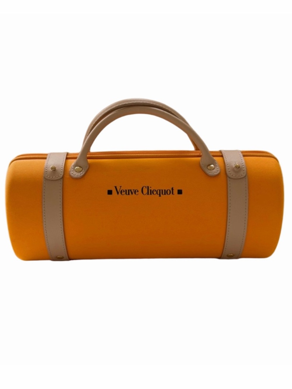 Veuve Clicquot City Traveler Champagne Bottle Bag Carry Case RARE Orange Vtg
